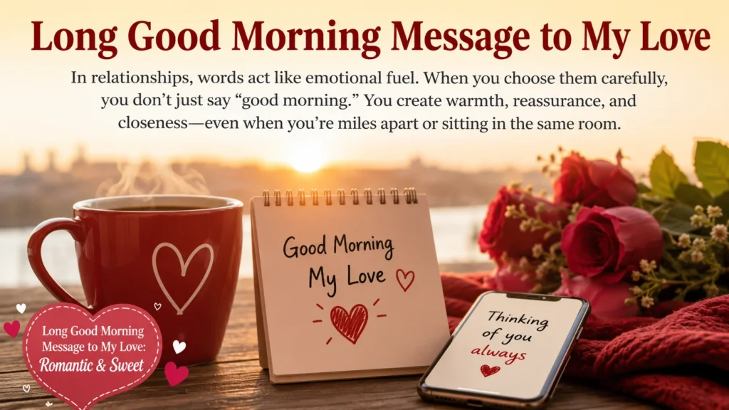 Long Good Morning Message to My Love