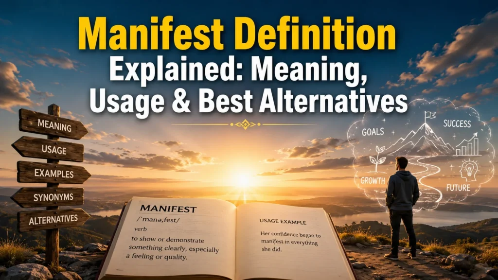 Manifest Definition Explained: Meaning, Usage & Best Alternatives