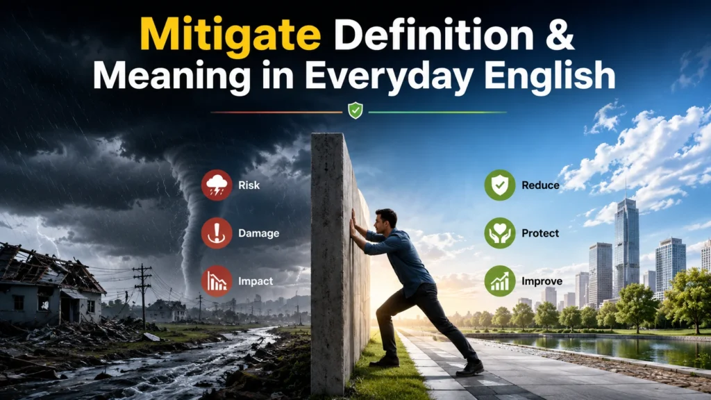 Mitigate Definition & Meaning in Everyday English
