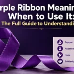 Purple Ribbon Meaning & When to Use It