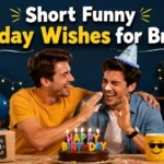 Short Funny Birthday Wishes for Brother