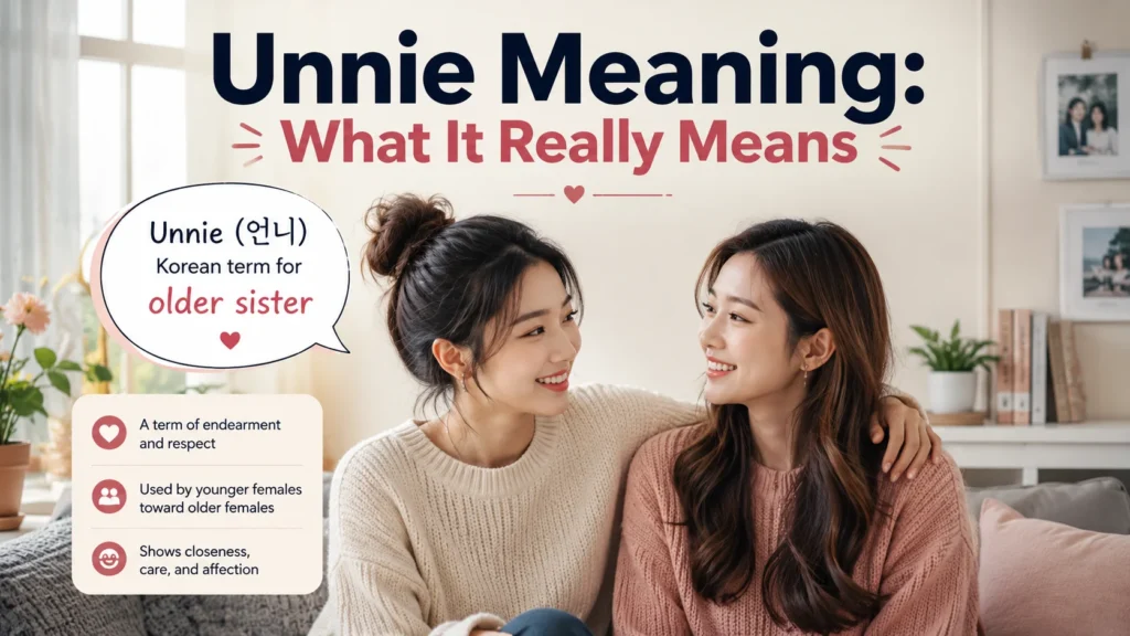 Unnie Meaning: What It Really Means