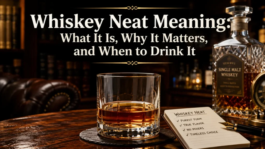Whiskey Neat Meaning: What It Is, Why It Matters, and When to Drink It