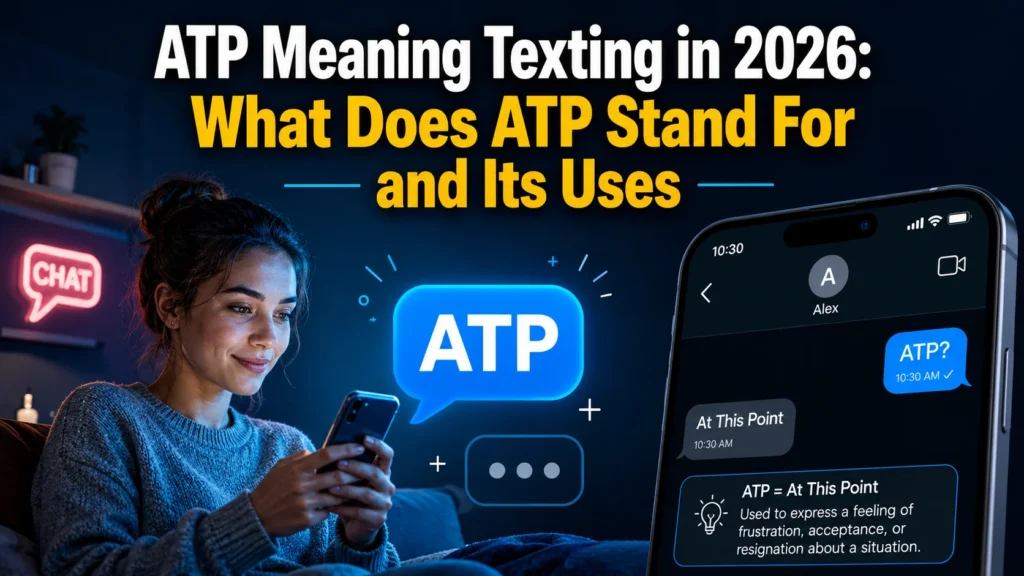ATP Meaning Texting in 2026: What Does ATP Stand For and Its Uses