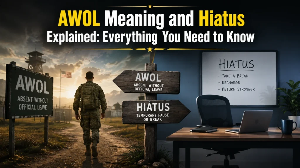 AWOL Meaning and Hiatus Explained