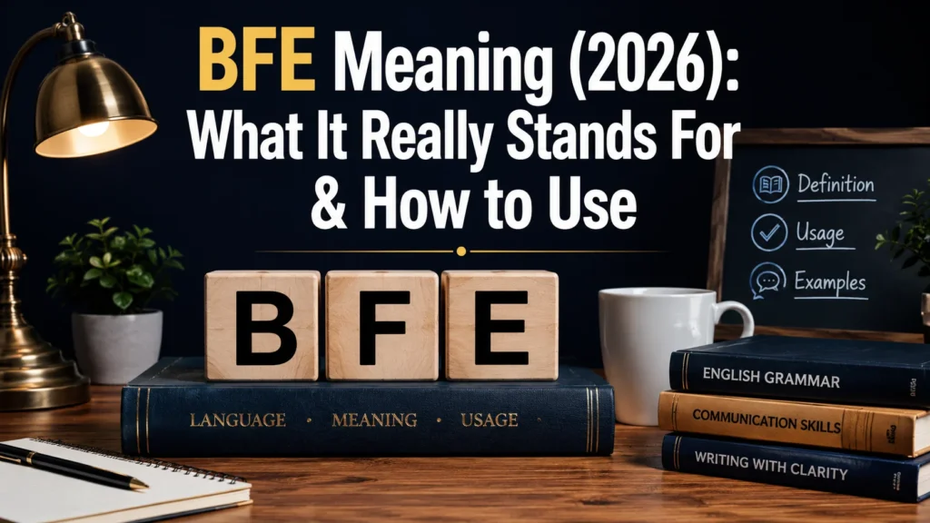 BFE Meaning (2026): What It Really Stands For & How to Use