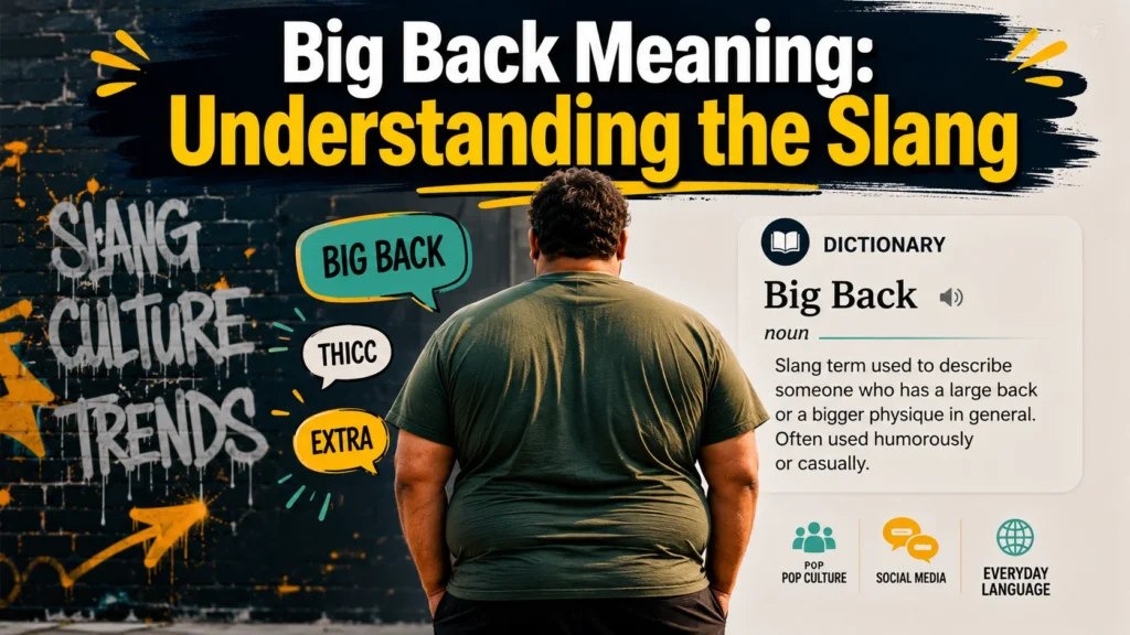 Big Back Meaning: Understanding the Slang