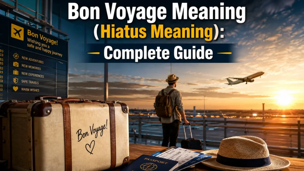 Bon Voyage Meaning (Hiatus Meaning): Complete Guide