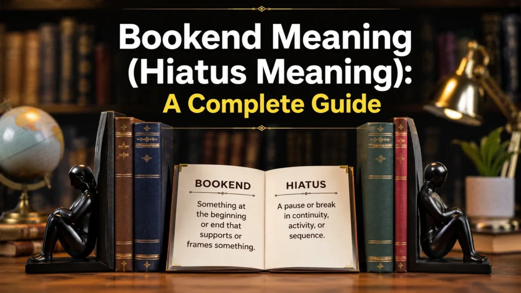 Bookend Meaning (Hiatus Meaning): A Complete Guide
