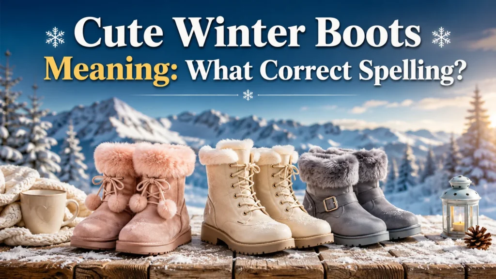 Cute Winter Boots Meaning