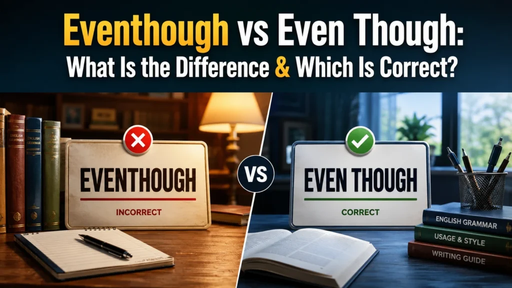 Eventhough vs Even Though: What Is the Difference & Which Is Correct?
