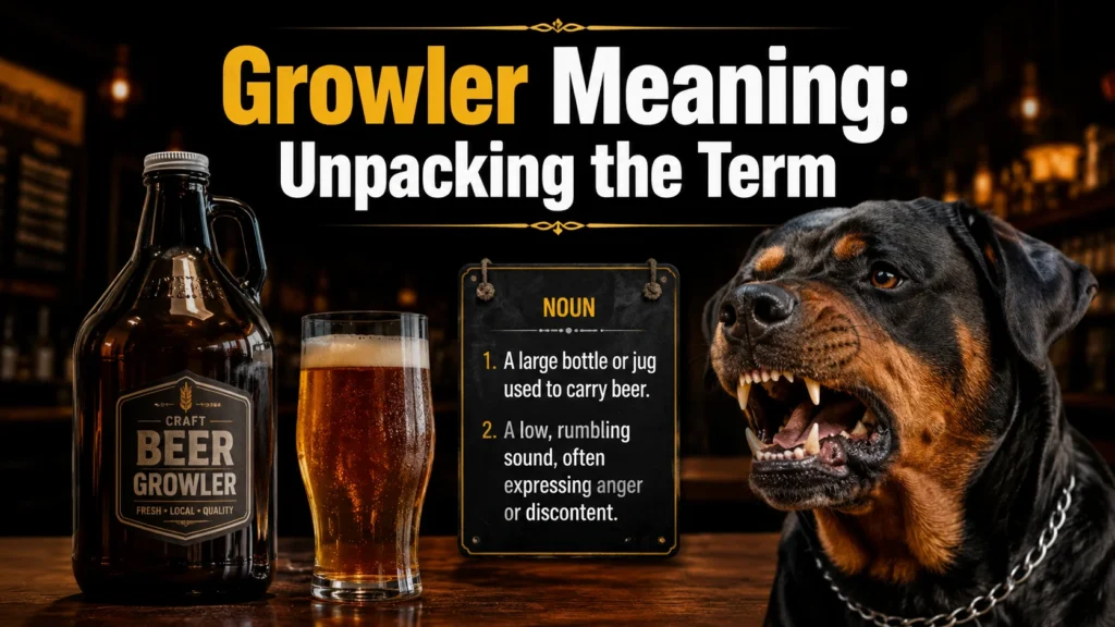 Growler Meaning: Unpacking the Term