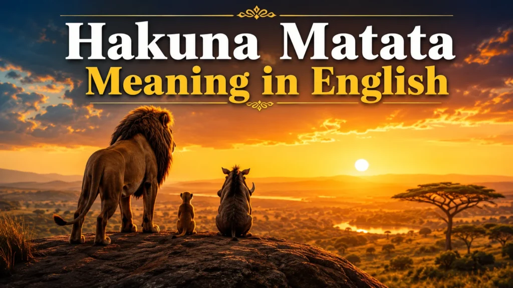 Hakuna Matata Meaning in English: Origins, Translation, and Cultural Impact
