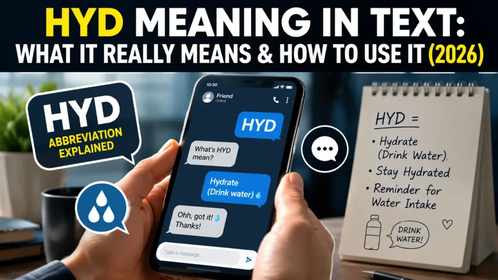 HYD Meaning in Text: What It Really Means & How to Use It (2026)
