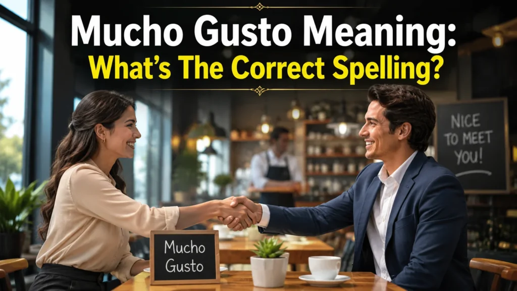 Mucho Gusto Meaning: What's The Correct Spelling?