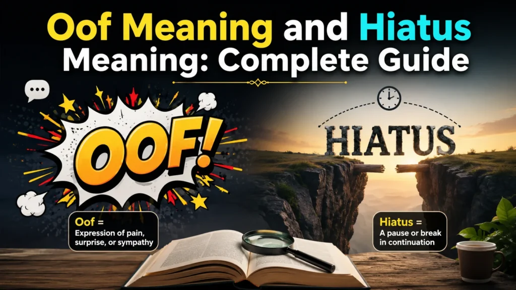 Oof Meaning and Hiatus Meaning: Complete Guide