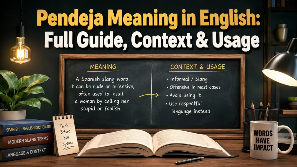Pendeja Meaning in English: Full Guide, Context & Usage