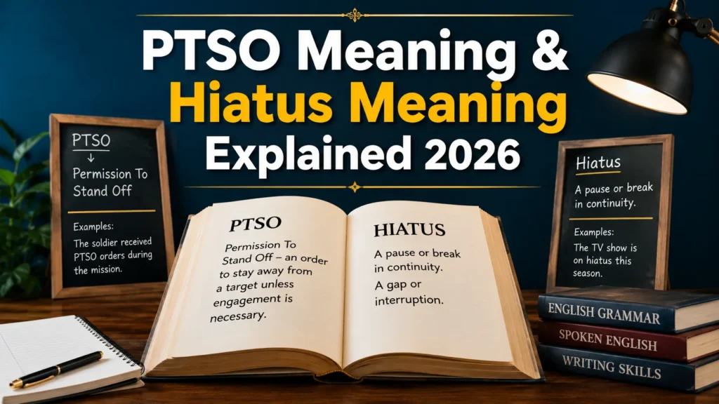 PTSO Meaning & Hiatus Meaning Explained 2026