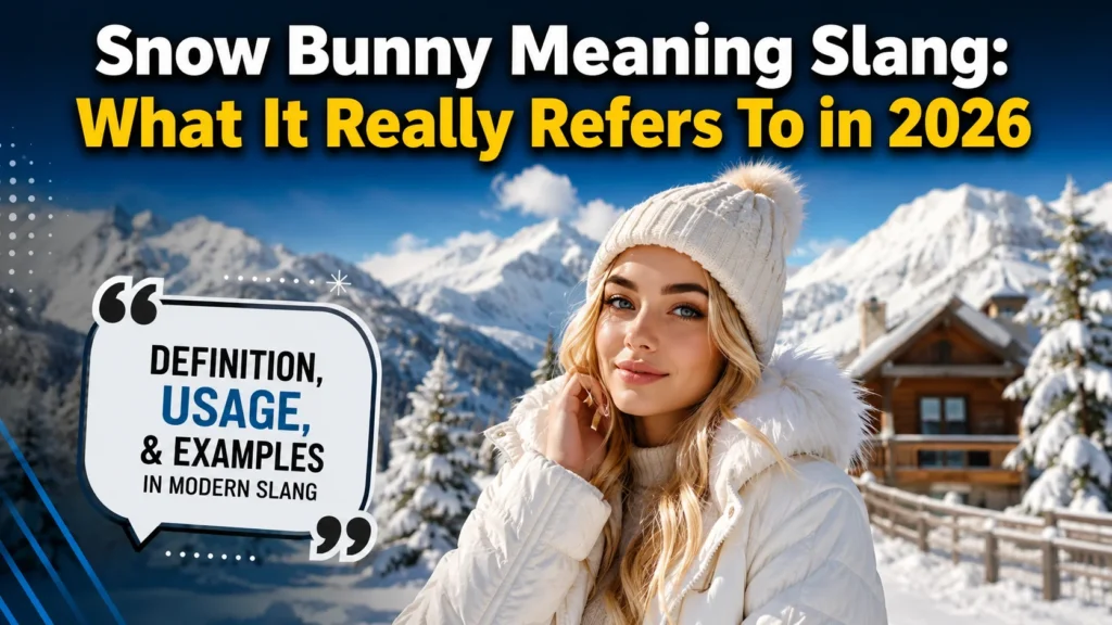 Snow Bunny Meaning Slang: What It Really Refers