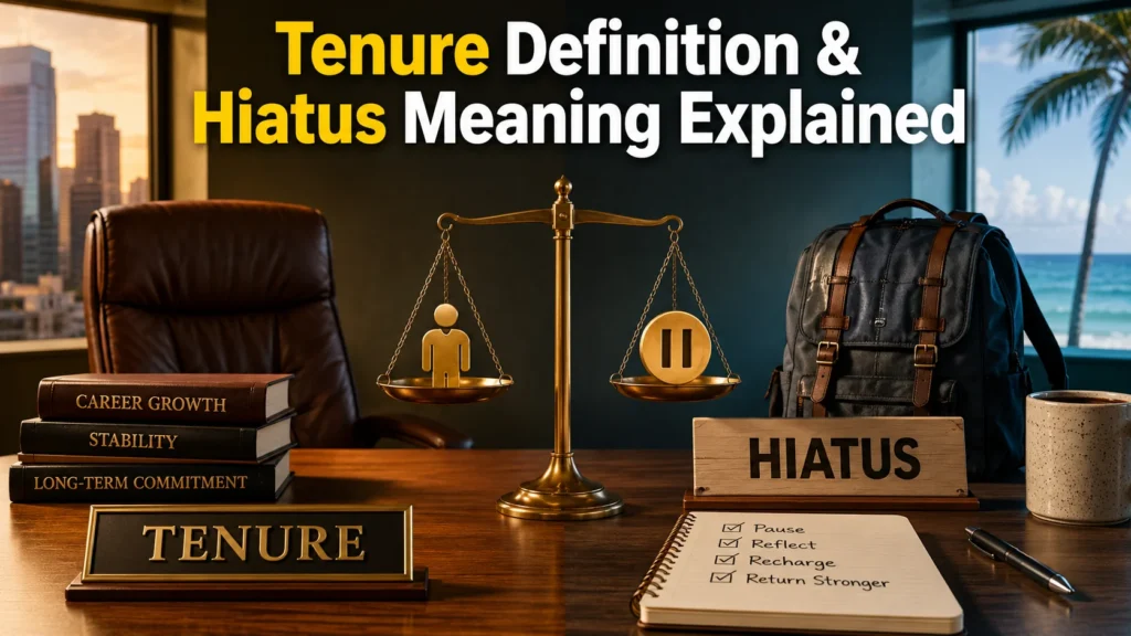 Tenure Definition & Hiatus Meaning Explained
