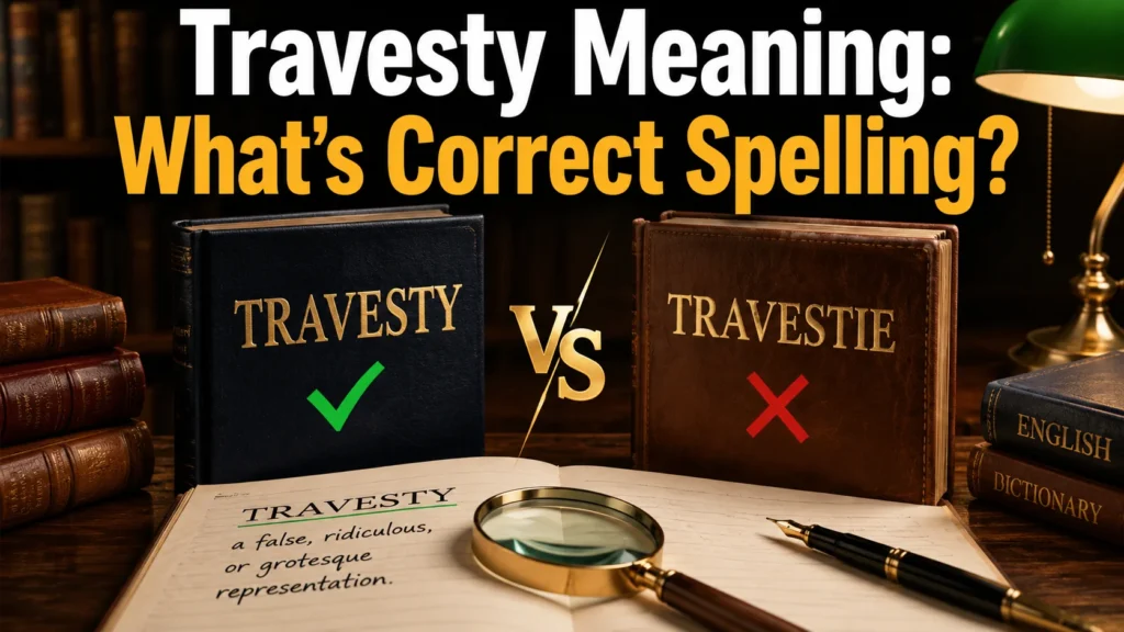 Travesty Meaning: What's Correct Spelling?