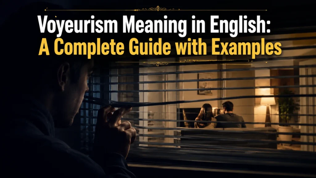 Voyeurism Meaning in English: A Complete Guide with Examples