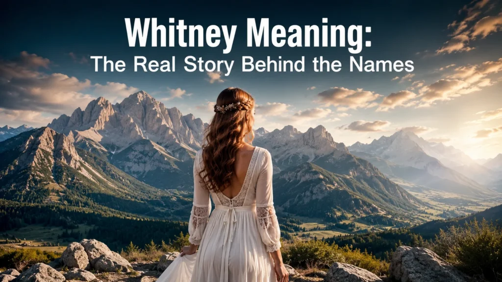 Whitney Meaning: The Real Story Behind the Names