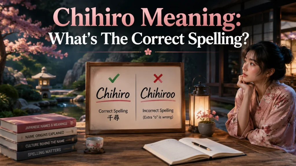 Chihiro Meaning: What's The Correct Spelling?