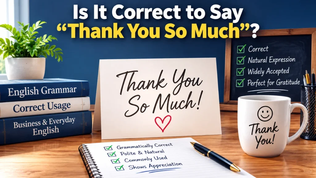 Is It Correct to Say “Thank You So Much”?