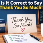 Is It Correct to Say “Thank You So Much”?