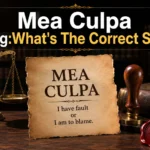 Mea Culpa Meaning: What's The Correct Spelling?
