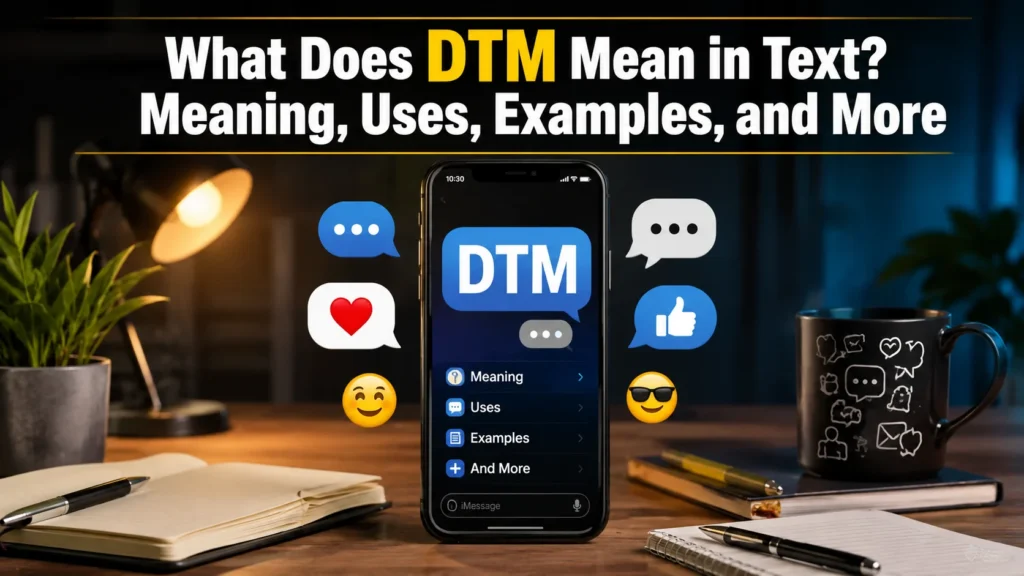 What Does DTM Mean in Text? Meaning, Uses, Examples, and More