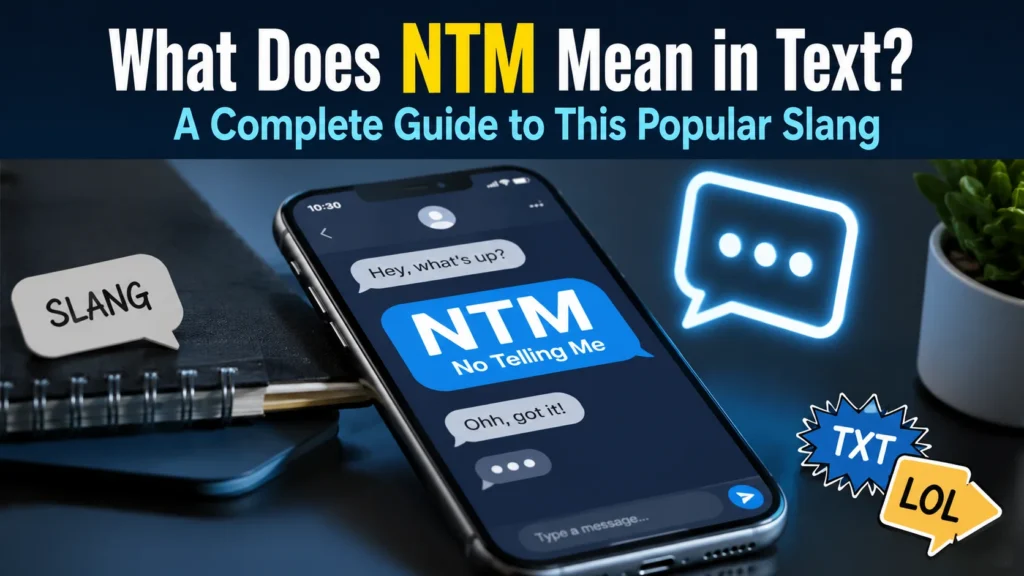What Does NTM Mean in Text? A Complete Guide to This Popular Slang