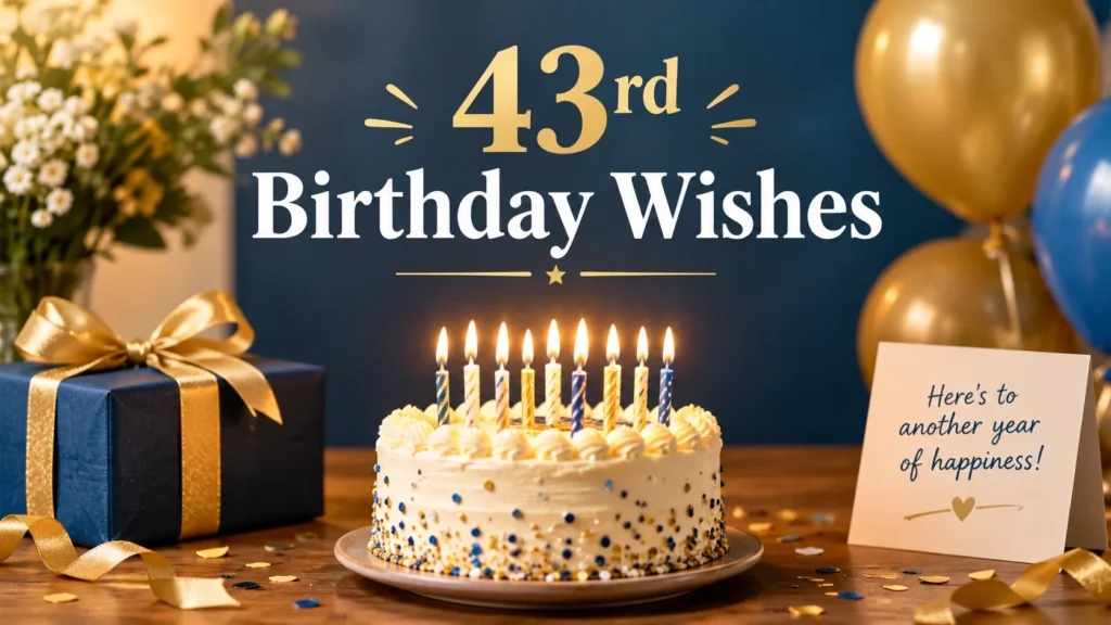 43rd Birthday Wishes
