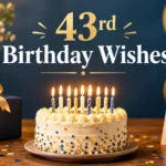 43rd Birthday Wishes