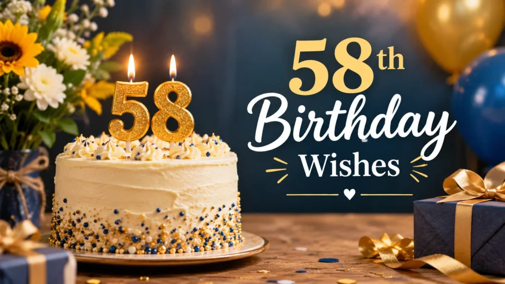 58th Birthday Wishes