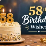 58th Birthday Wishes